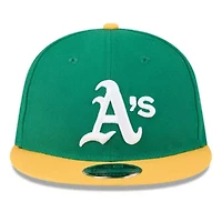 Oakland Athletics MLB Green/Gold Baseball Hall of Fame Retro Crown 9FIFTY Adjustable Hat