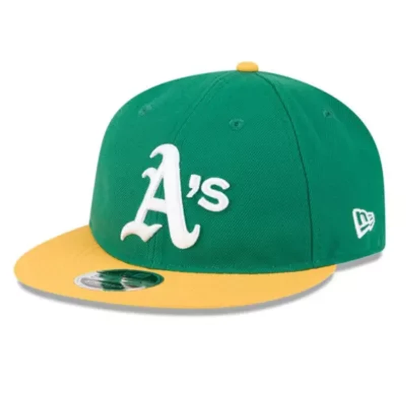 Oakland Athletics MLB Green/Gold Baseball Hall of Fame Retro Crown 9FIFTY Adjustable Hat
