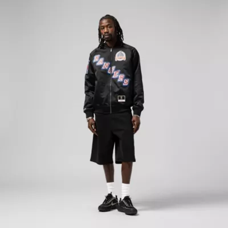 NHL Unisex Mark Messier New York Rangers Maxxed Out Full-Zip Satin Jacket