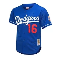 MLB Hideo Nomo Los Angeles Dodgers Cooperstown Collection Mesh Batting Practice Button-Up Jersey