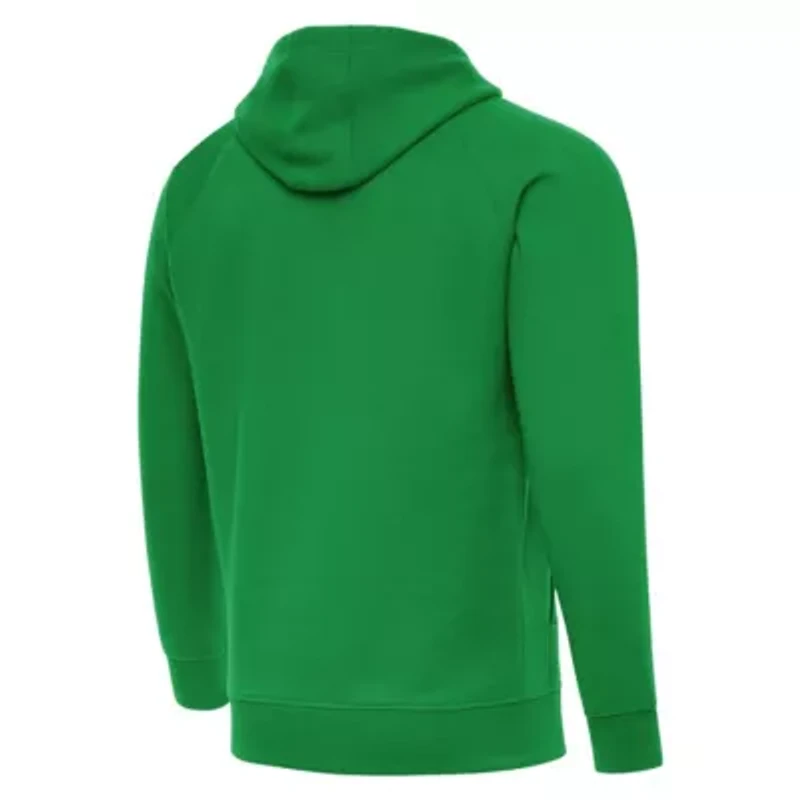 NBA Kelly New York Knicks St. Patrick's Day Victory Raglan Pullover Hoodie