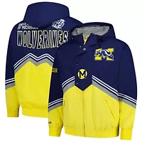 NCAA Navy/Maize Michigan Wolverines Throw It Back Retro Full-Zip Windbreaker Jacket
