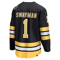 NHL Fanatics Jeremy Swayman Home Breakaway Player Jersey
