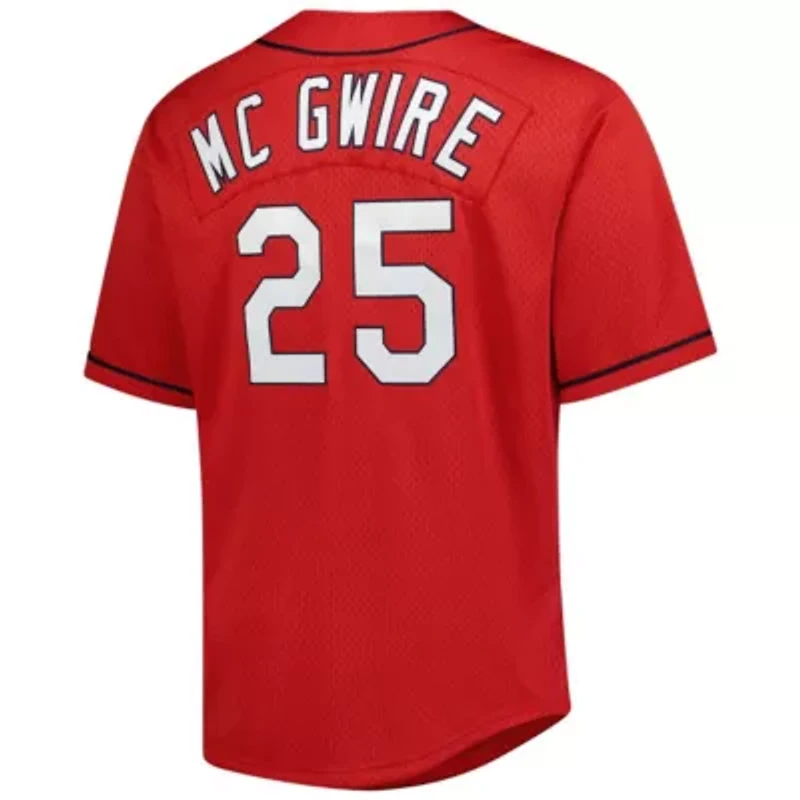 MLB Mark McGwire St. Louis Cardinals Big & Tall Cooperstown Collection Baseball Jersey