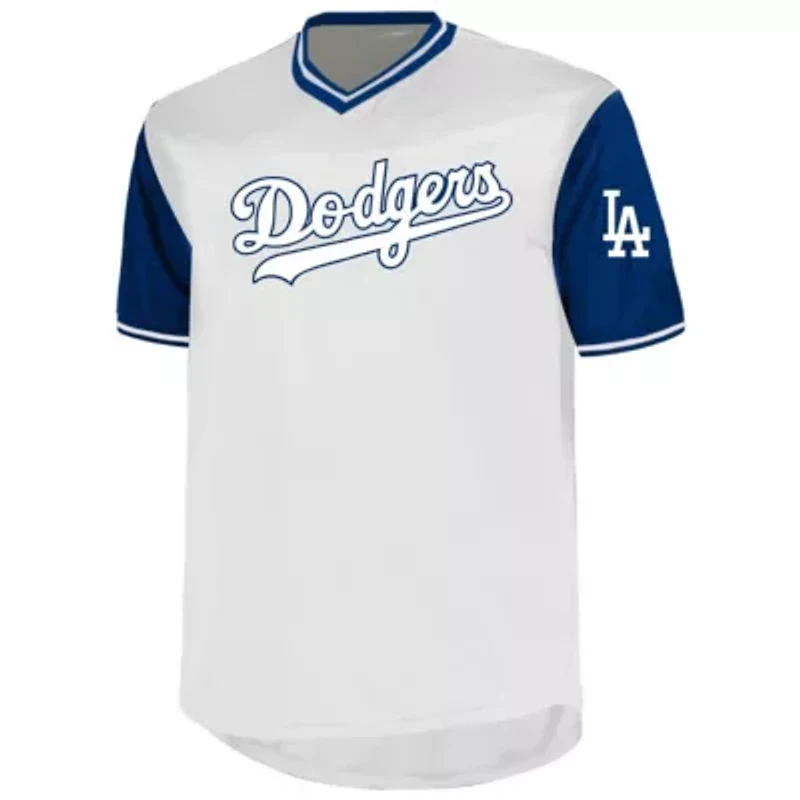 MLB Mookie Betts Los Angeles Dodgers Big & Tall Name Number Birdeye V-Neck T-Shirt