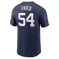 MLB Nike Max Fried New York Yankees Fuse Name & Number T-Shirt