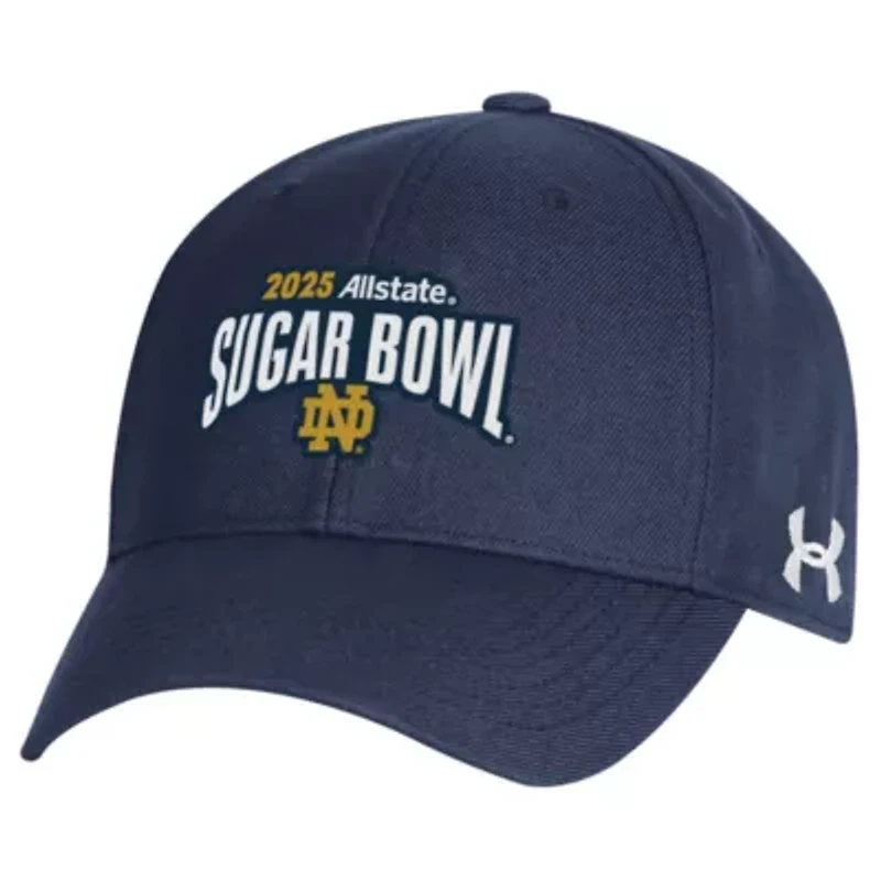 NCAA Under Armour Notre Dame Fighting Irish NCAA Football Playoff 2025 Sugar Bowl Adjustable Hat