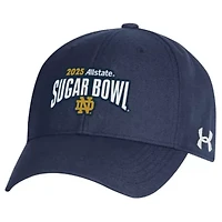 NCAA Under Armour Notre Dame Fighting Irish NCAA Football Playoff 2025 Sugar Bowl Adjustable Hat