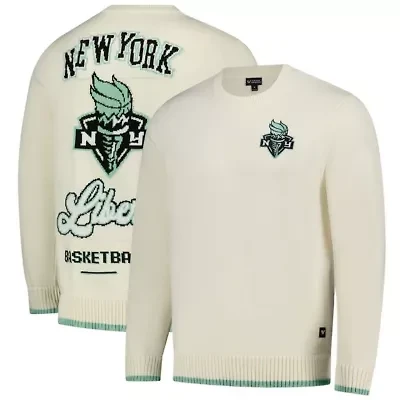 WNBA Unisex New York Liberty Jacquard Pullover Sweater
