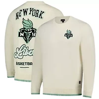 WNBA Unisex New York Liberty Jacquard Pullover Sweater