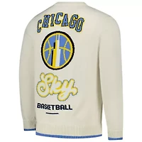 WNBA Unisex Chicago Sky Jacquard Pullover Sweater