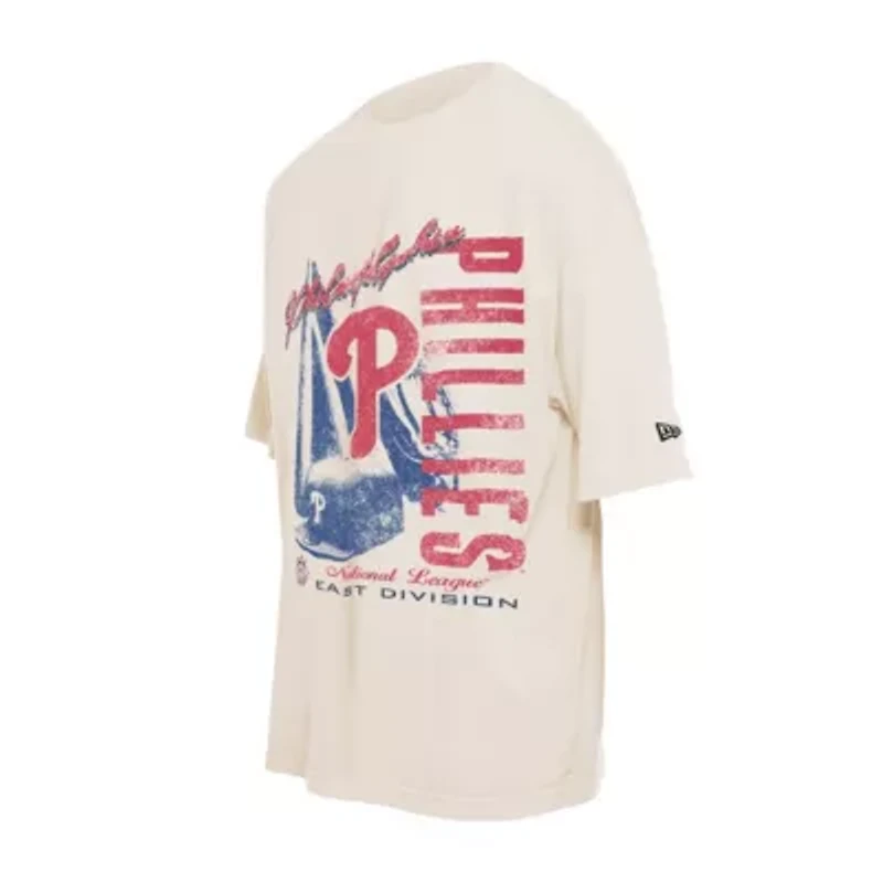 MLB Philadelphia Phillies Cooperstown Collection Oversized Throwback Distressed T-Shirt