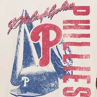 MLB Philadelphia Phillies Cooperstown Collection Oversized Throwback Distressed T-Shirt