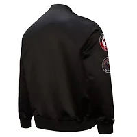 NBA Chicago Bulls Hardwood Classics Blackout Collection Satin Full-Zip Jacket