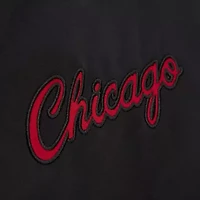 NBA Chicago Bulls Hardwood Classics Blackout Collection Satin Full-Zip Jacket