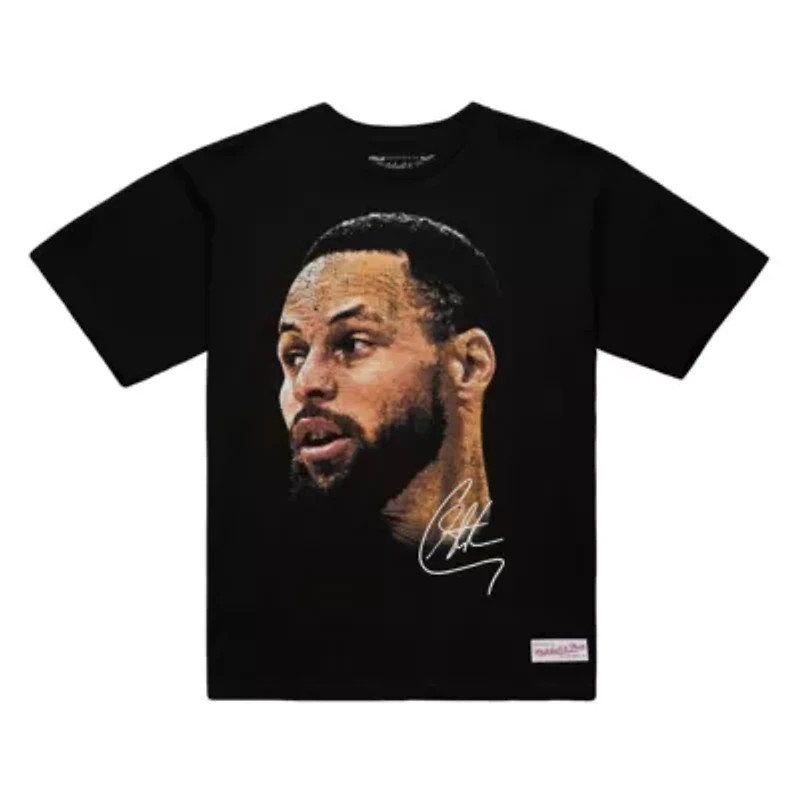 Multi-Team NBA Unisex Stephen Curry Real Big Face Player T-Shirt