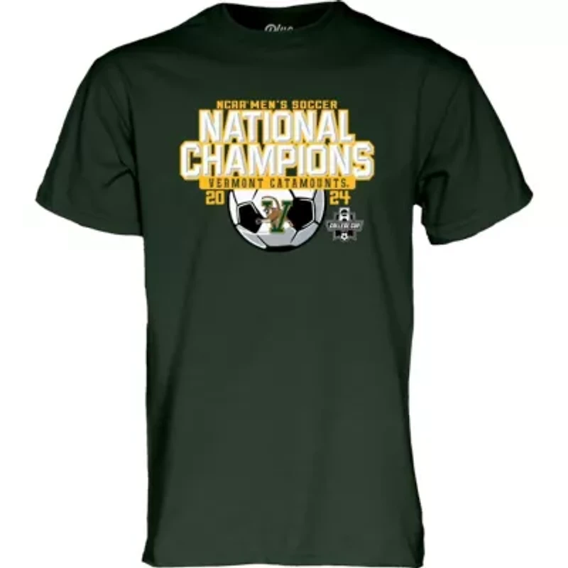 NCAA Vermont Catamounts 2024 Soccer National s T-Shirt