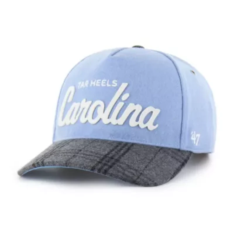 NCAA Unisex Carolina North Carolina Tar Heels Windowpane Plaid Collection Hitch Adjustable Hat