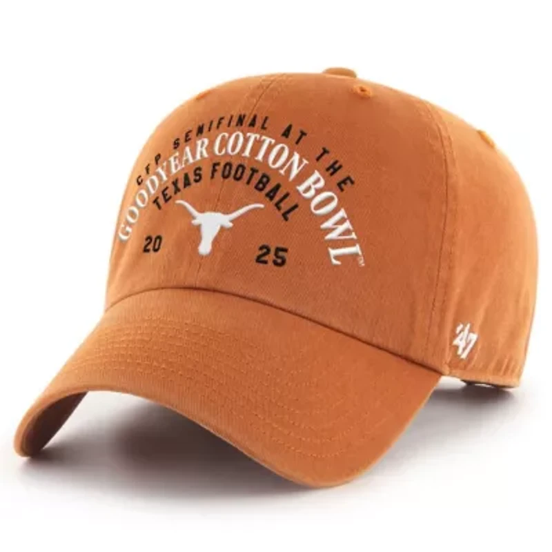 NCAA Texas Texas Longhorns NCAA Football Playoff 2025 Cotton Bowl Clean Up Adjustable Hat