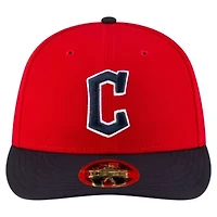 MLB Red/Black Cleveland Guardians Authentic Collection On-Field Low 59FIFTY Fitted Hat