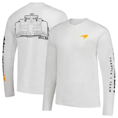 Formula 1 McLaren F1 Team Outlined Car Long Sleeve T-Shirt