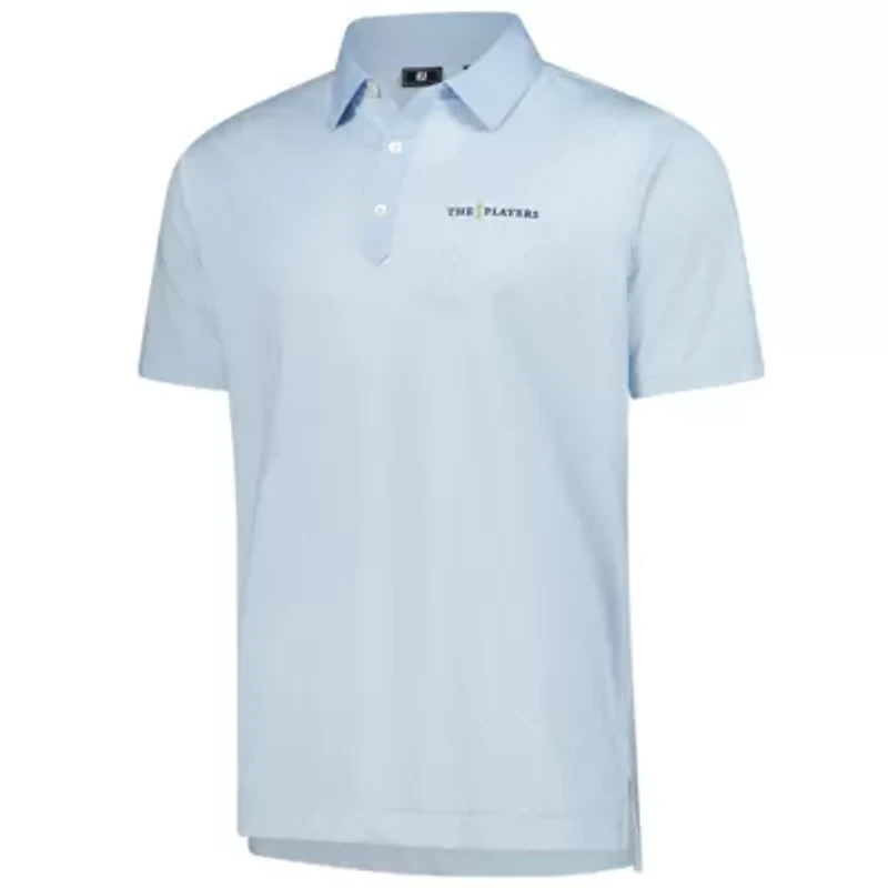 Golf Light THE PLAYERS ProDry Checker Print Lisle Polo