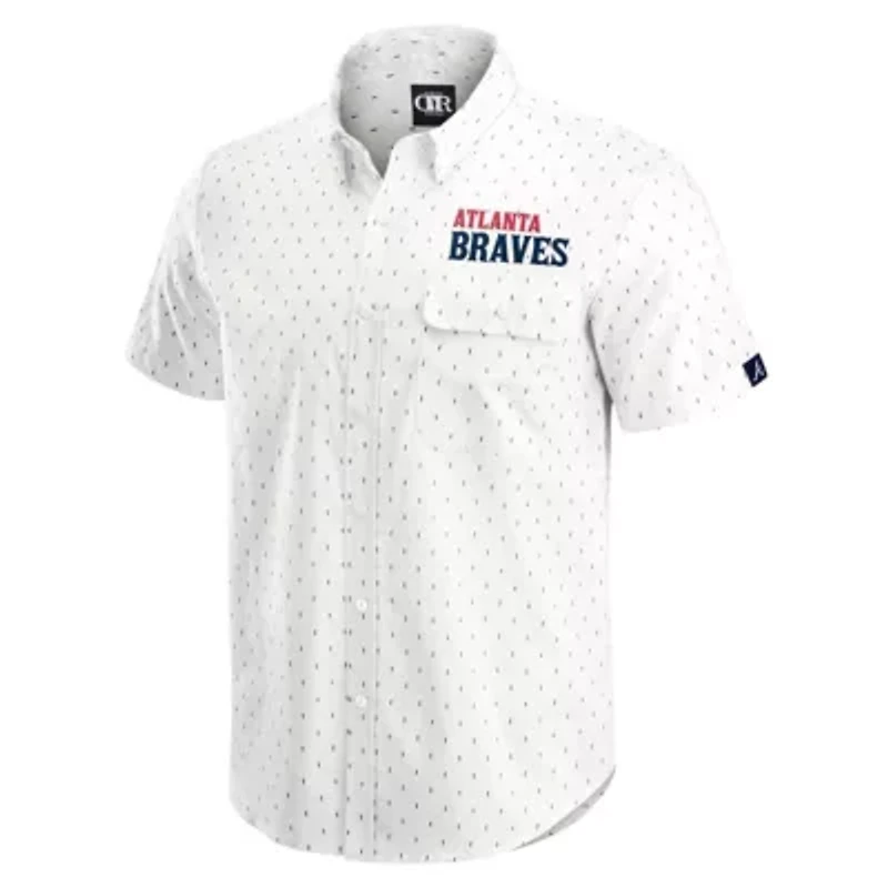 MLB Atlanta Braves Printed Button-Down Shirt