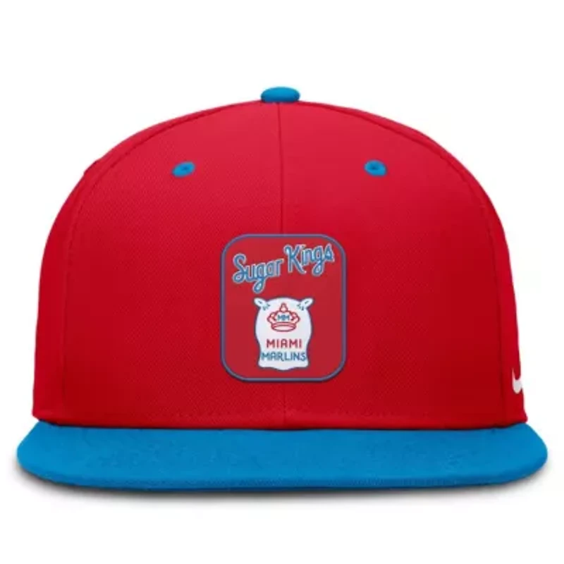 MLB Nike Red/Blue Miami Marlins City Connect Patch Performance Fitted Hat