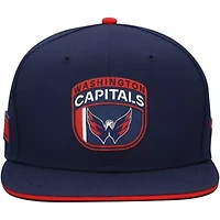 NHL Fanatics Navy/Red Washington Capitals 2025 NHL Draft Snapback Hat