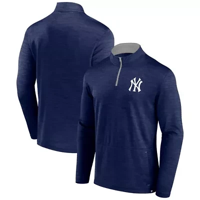 MLB Fanatics New York Yankees Fundamentals Quarter-Zip Pullover