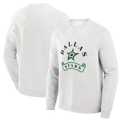 NHL Fanatics Dallas Stars Banner Fleece Raglan Pullover Sweatshirt