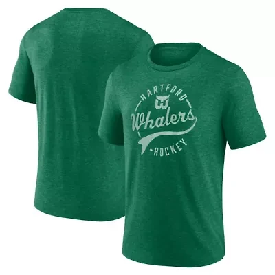 Vintage Hockey Fanatics Hartford Whalers Distressed Overtime Tri-Blend T-Shirt