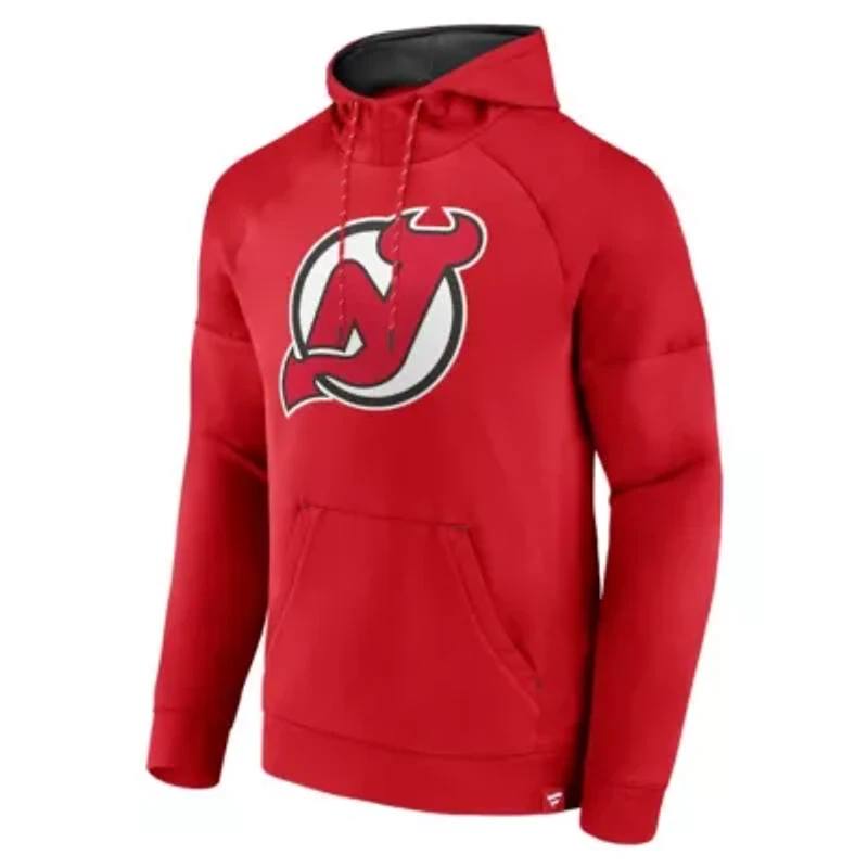 NHL Fanatics New Jersey Devils Iconic Defender Raglan Pullover Hoodie