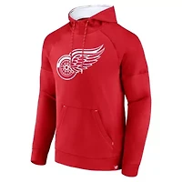 NHL Fanatics Detroit Wings Iconic Defender Raglan Pullover Hoodie