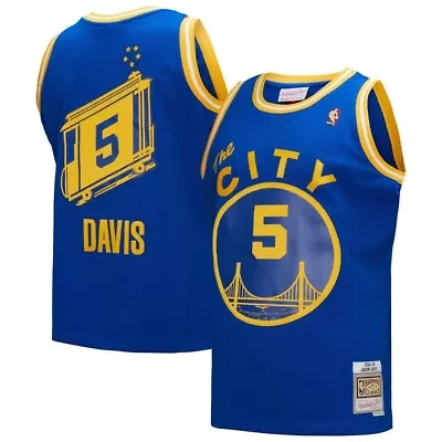 NBA Baron Davis Golden State Warriors Hardwood Classics 2004/05 Swingman Jersey