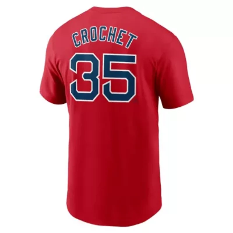 Boston Red Sox MLB Nike Garrett Crochet Fuse Name & Number T-Shirt