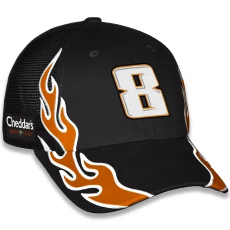 NASCAR Unisex Kyle Busch Cheddars Flame Trucker Adjustable Hat