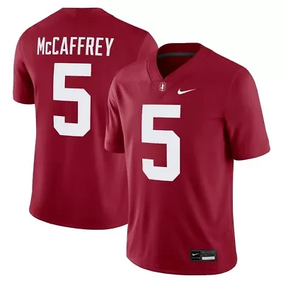 Stanford Cardinal NCAA Nike Christian McCaffrey #5 Alumni Player Game Jersey