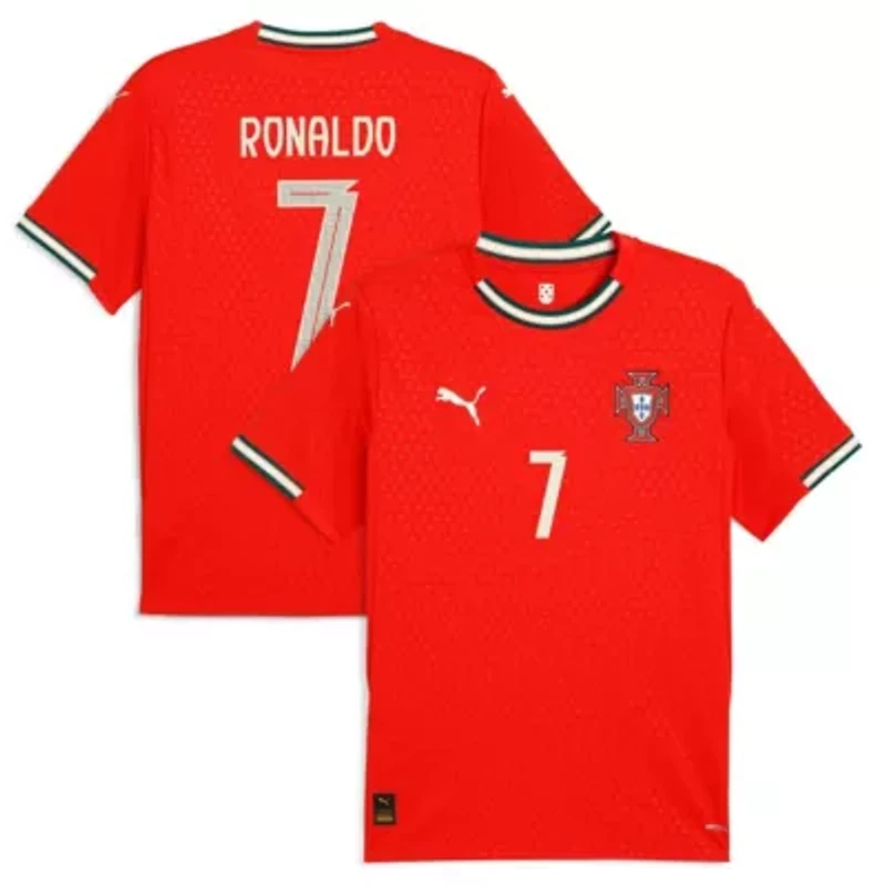 Soccer National Teams Cristiano Ronaldo Portugal Team 2025 Home Replica Jersey