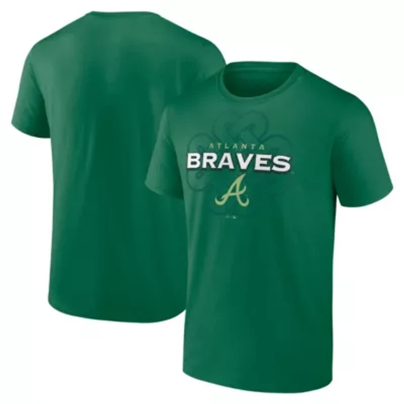 MLB Fanatics Kelly Atlanta Braves Celtic Luck T-Shirt