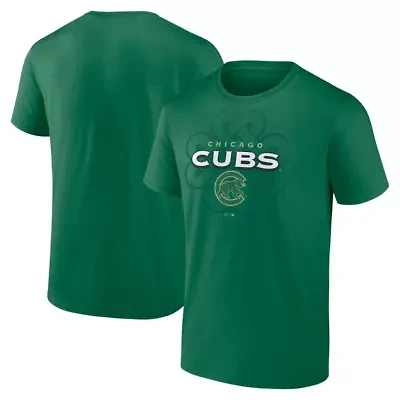 MLB Fanatics Kelly Chicago Cubs Celtic Luck T-Shirt