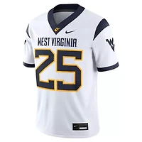 NCAA Nike #25 West Virginia Mountaineers Limited Away Game Jersey