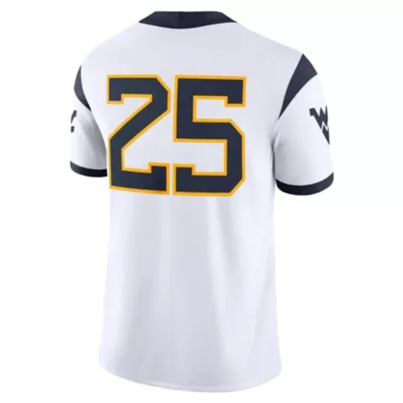 NCAA Nike #25 West Virginia Mountaineers Limited Away Game Jersey