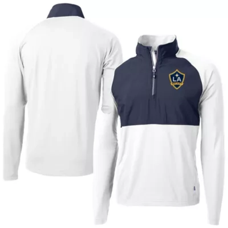 MLS LA Galaxy Adapt Eco Knit Hybrid Recycled Quarter-Zip Pullover Top