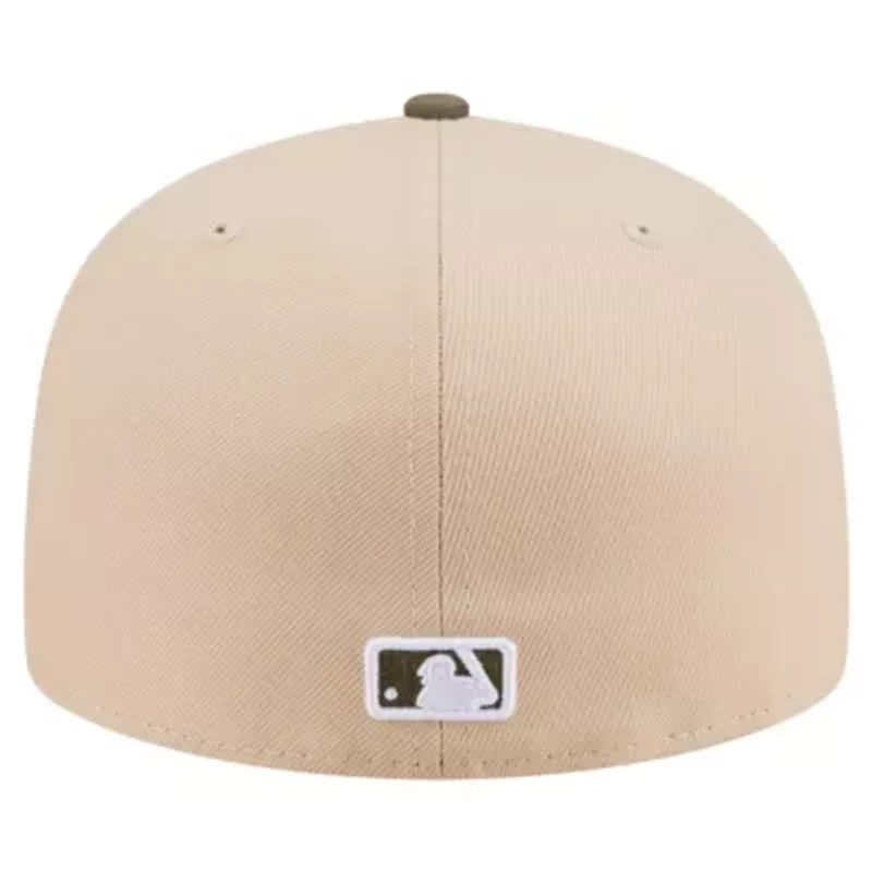 MLB Light Beige/Olive New York Yankees Two-Tone Color Pack A-Frame 59FIFTY Fitted Hat