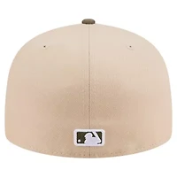 MLB Light Beige/Olive New York Yankees Two-Tone Color Pack A-Frame 59FIFTY Fitted Hat