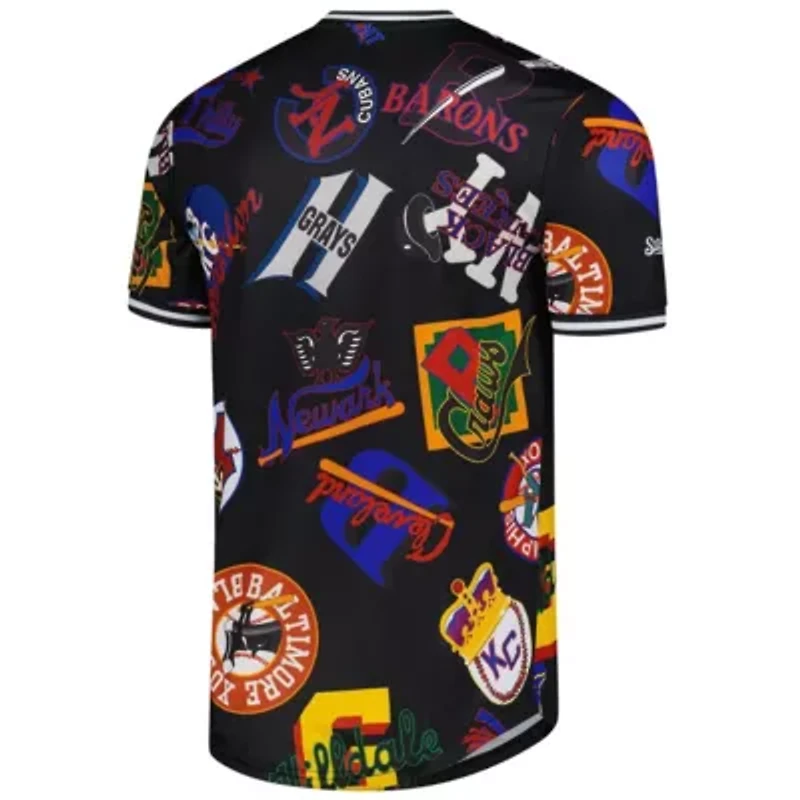 Negro League Baseball Allover Print V-Neck Jersey