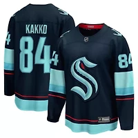 NHL Fanatics Kaapo Kakko Deep Sea Seattle Kraken Home Breakaway Player Jersey