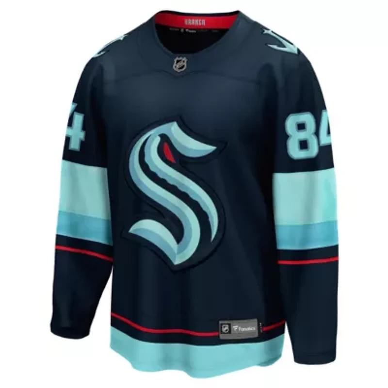 NHL Fanatics Kaapo Kakko Deep Sea Seattle Kraken Home Breakaway Player Jersey