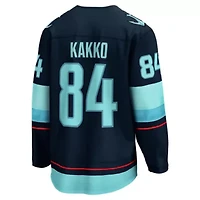 NHL Fanatics Kaapo Kakko Deep Sea Seattle Kraken Home Breakaway Player Jersey